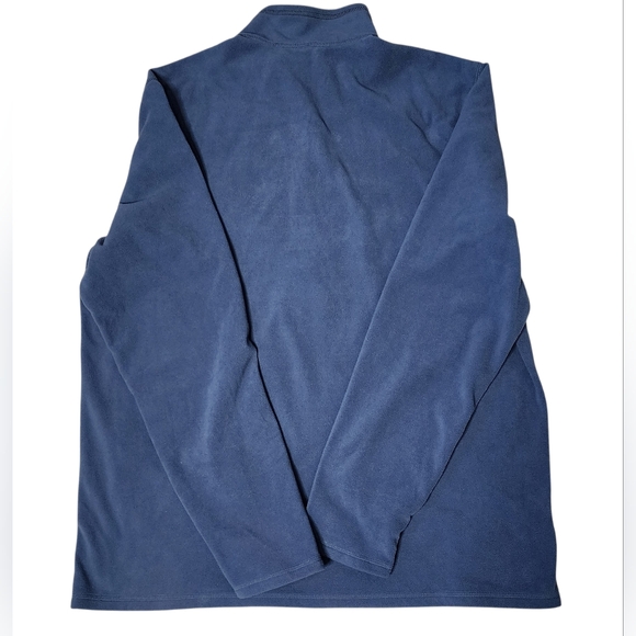 Eddie Bauer XLT Blue Quarter-Zip Fleece Pullover - Picture 5 of 8